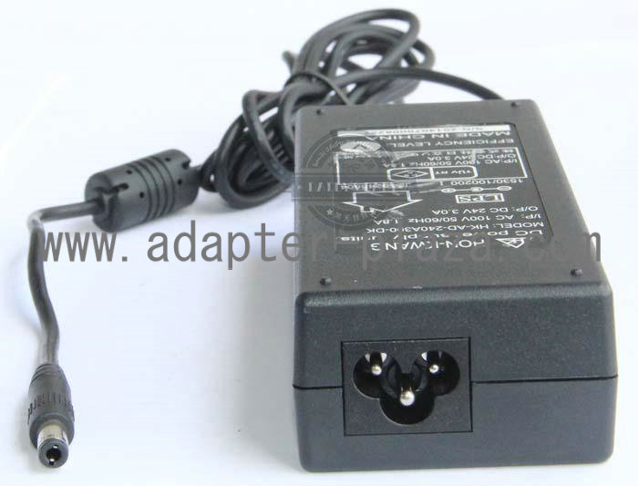 *Brand NEW* HK HK-AD240A3000-DK UEB370-24 DC24V 3A (72W) AC DC Adapter POWER SUPPLY